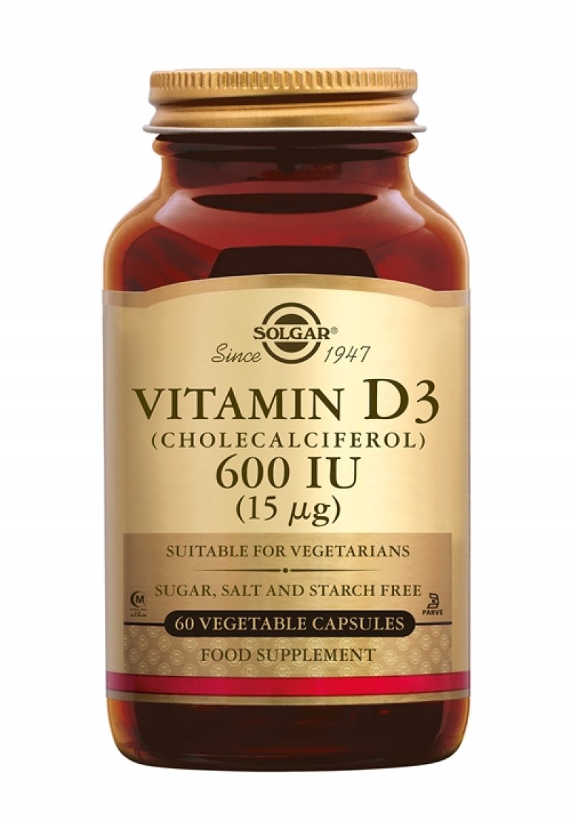 Vitamin D-3 600 IU 60 vege caps