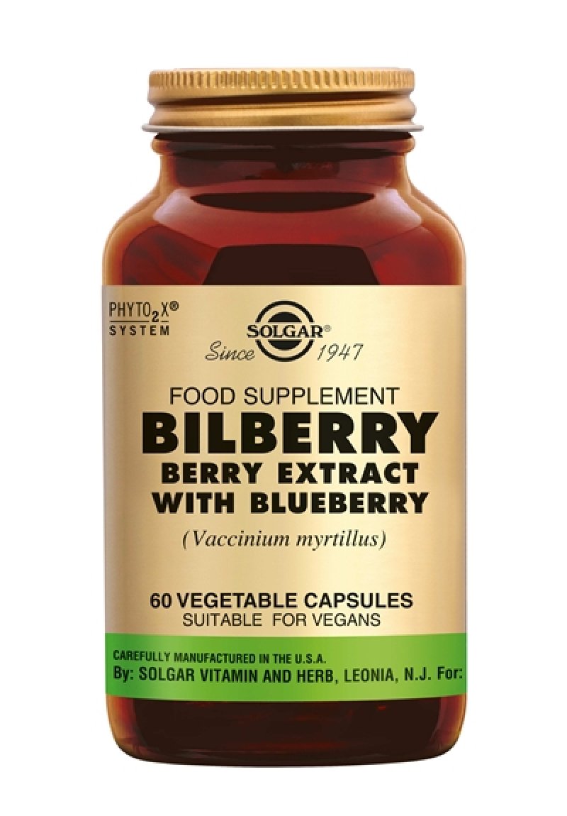 Bilberry Berry Extract 60 vege caps