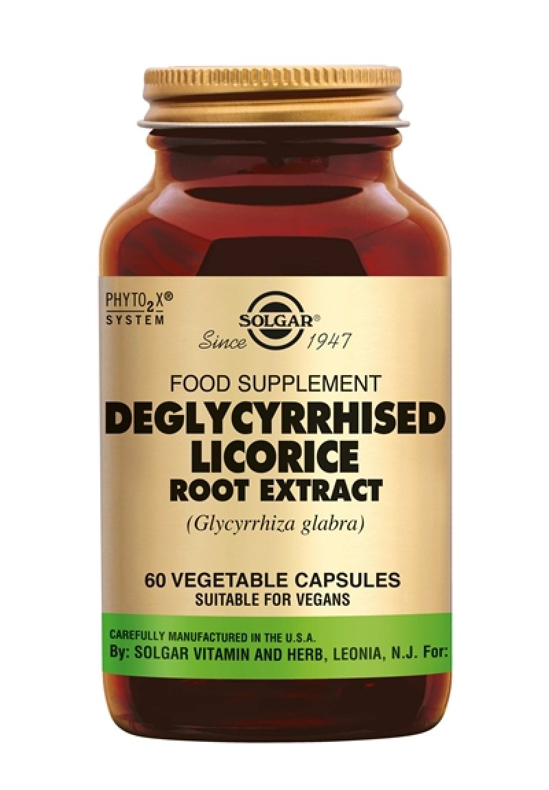 Deglycyrrhised Licorice Root Extract 60 vege caps