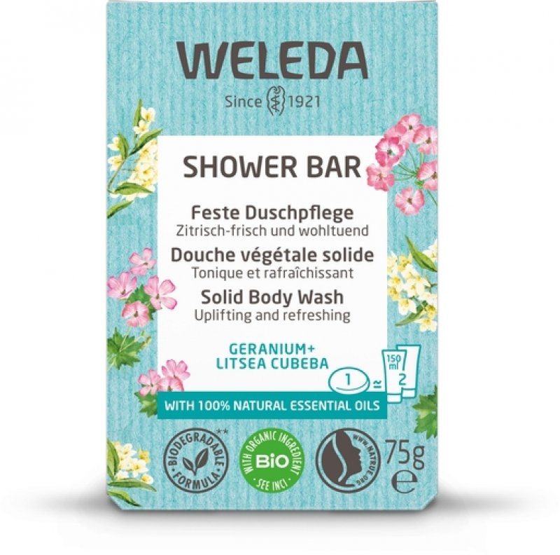 shower bar geranium + litsea cubeba 