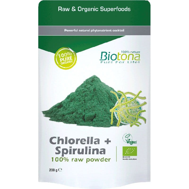 Chlorella + spirulina 200 gr