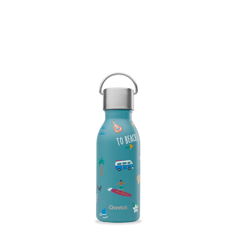 Thermosfles kids honolulu staalblauw 350ml