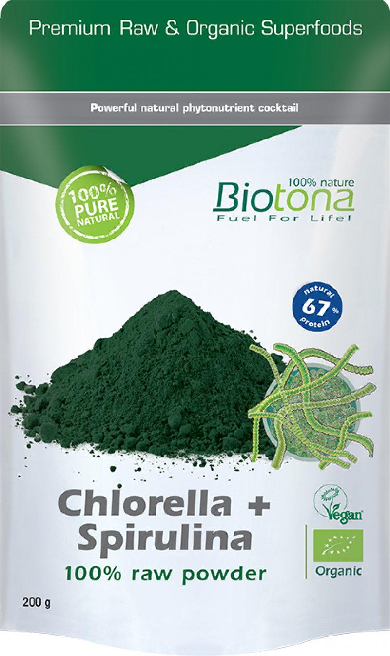 Chlorella + spirulina 200gr