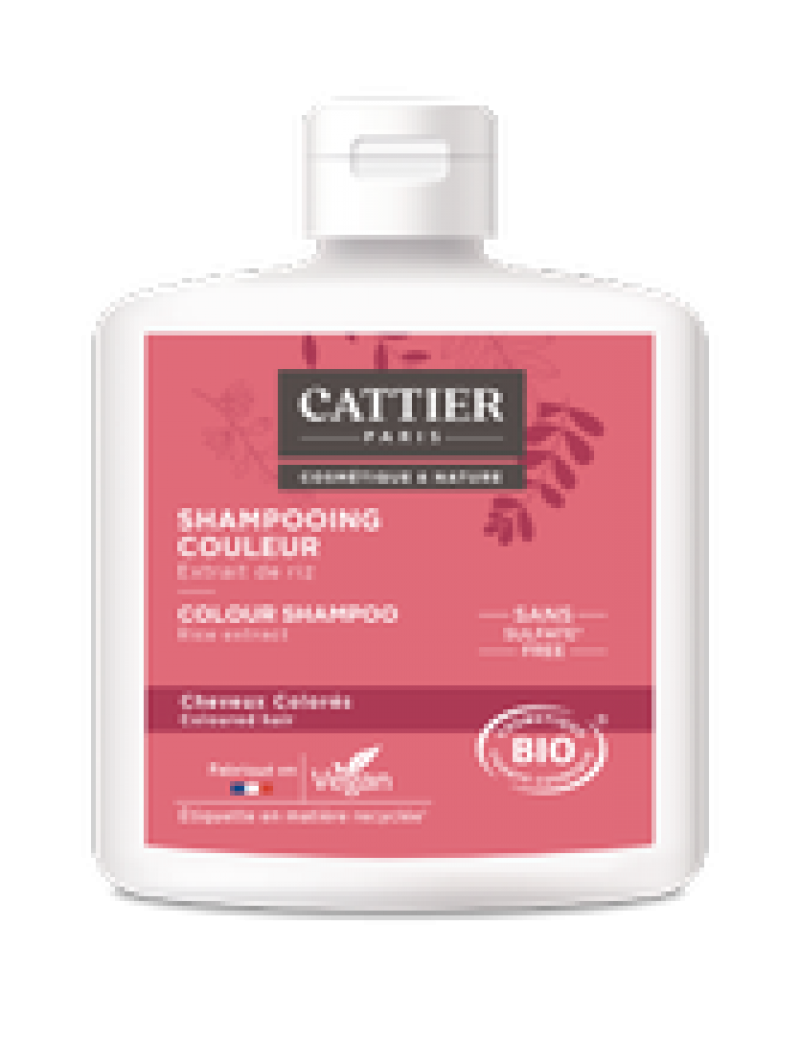 Cattier Shampoo gekleurd haar (z.sulfaten) bio 250ml