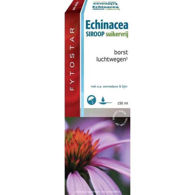 Echinacea siroop suikervrij borst en luchtwegen 150 ml 