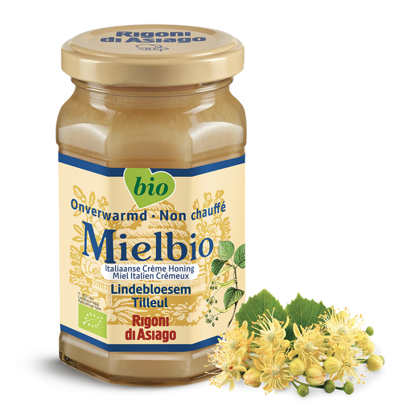 Mielbio Lindebloesem honing (romig) 300 g 