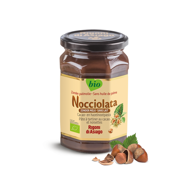 Nocciolata cacao en hazelnootpasta zonder melk 700 g 