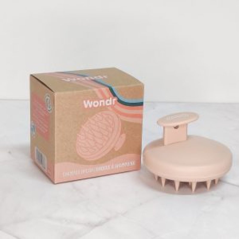 Pink Silicone Scalp Massager | WONDR care