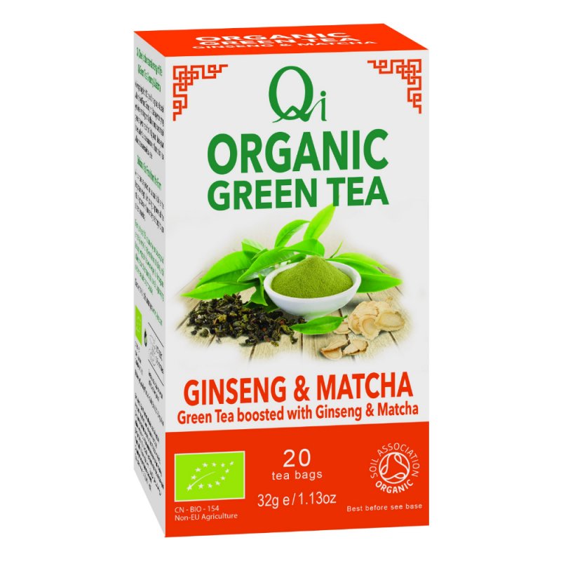 Organic Green Tea, Ginseng & Matcha