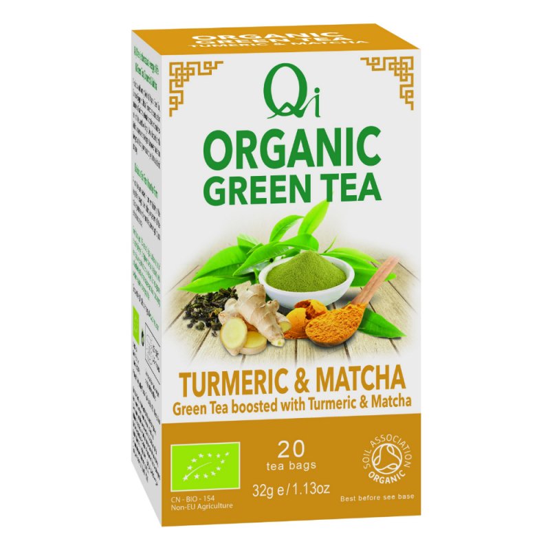 Organic Green Tea, Turmeric & Matcha