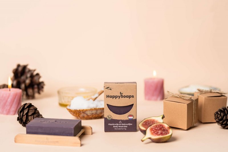 Happy Soaps – Body Wash Bar – Wonderful Fig 