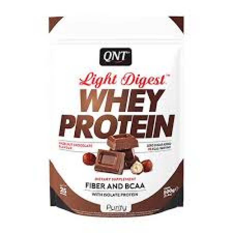 QNT light digest whey protein hazelnoot chocolade 500 gr