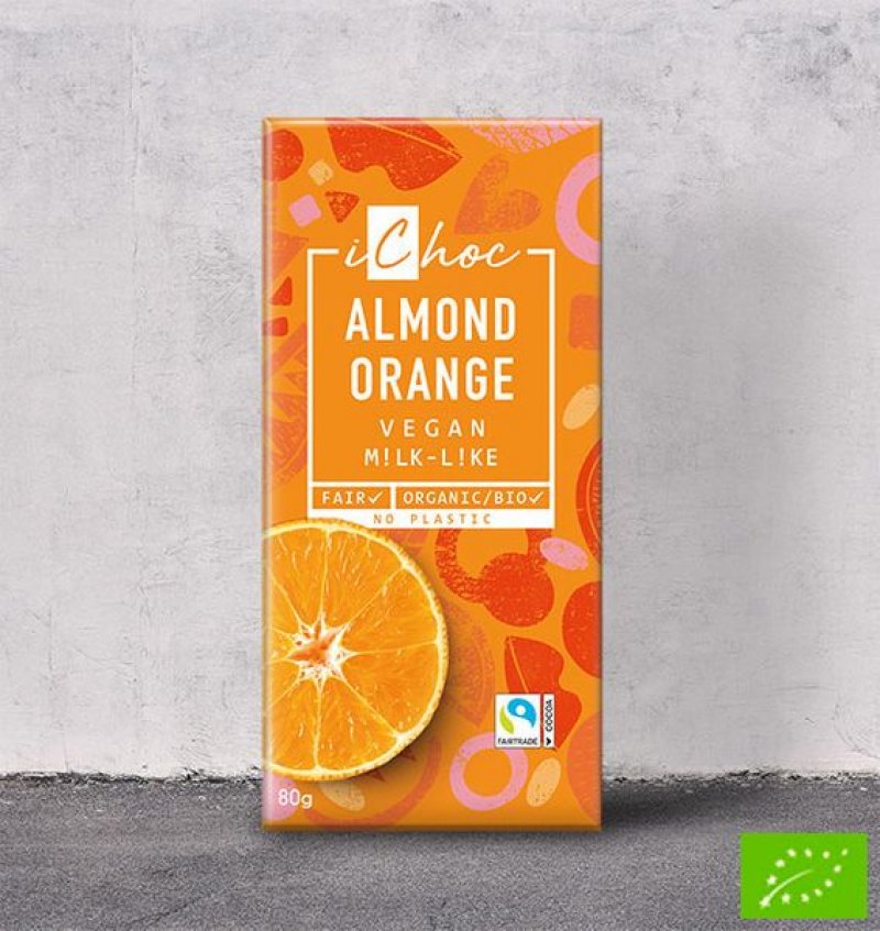 Almond orange vegan chocolade 
