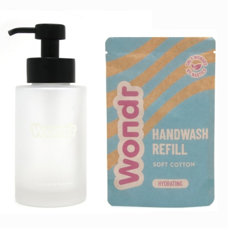 Handsoap Bottle + Refill Soft Cotton