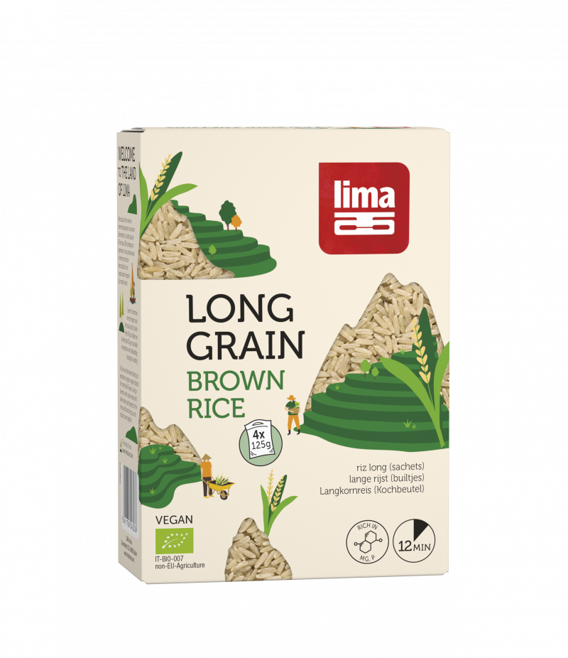 rijst lang volwaardig 4 x zakjes van 125 g 