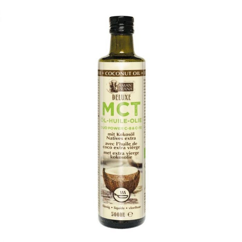 mct olie met extra vierge kokosolie 500 ml deluxe (83% MCT) 