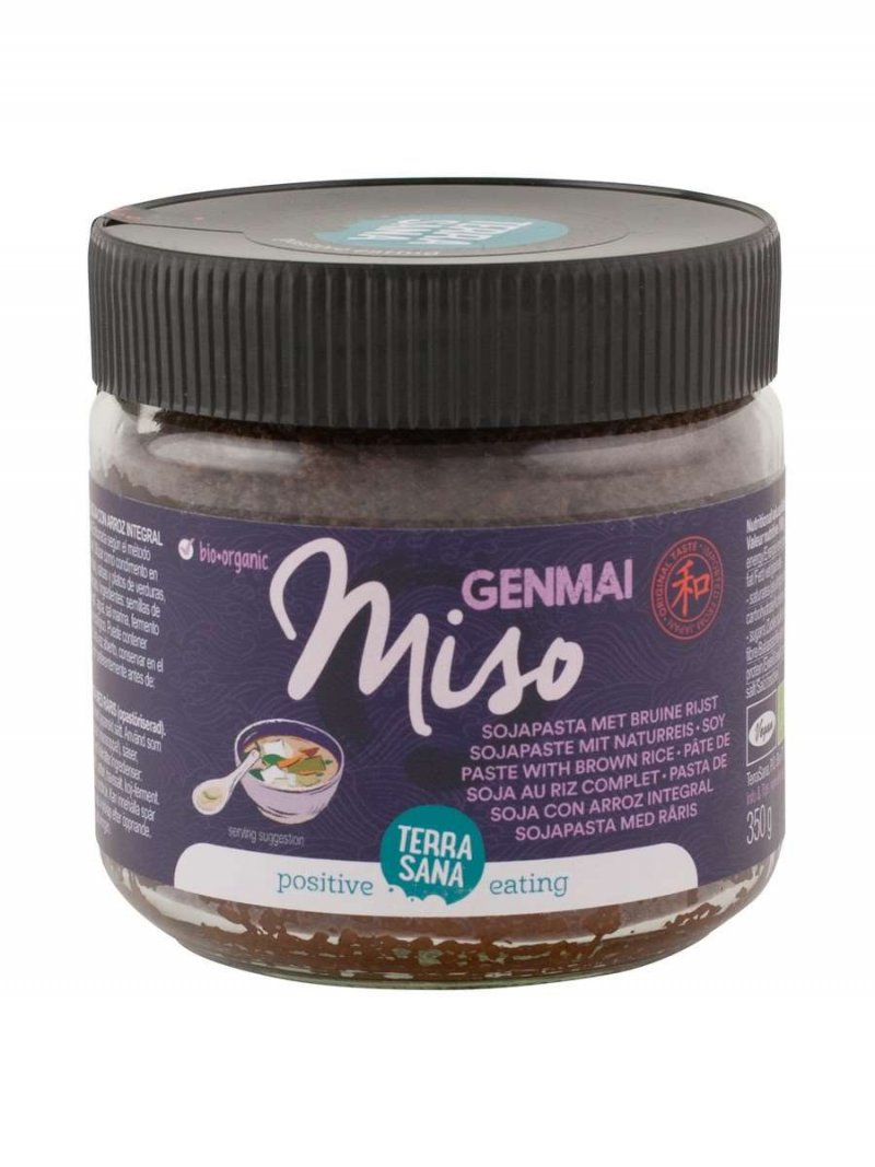 Genmai miso (ongepasteuriseerd) - Sojapasta met bruine rijst TerraSana 350g