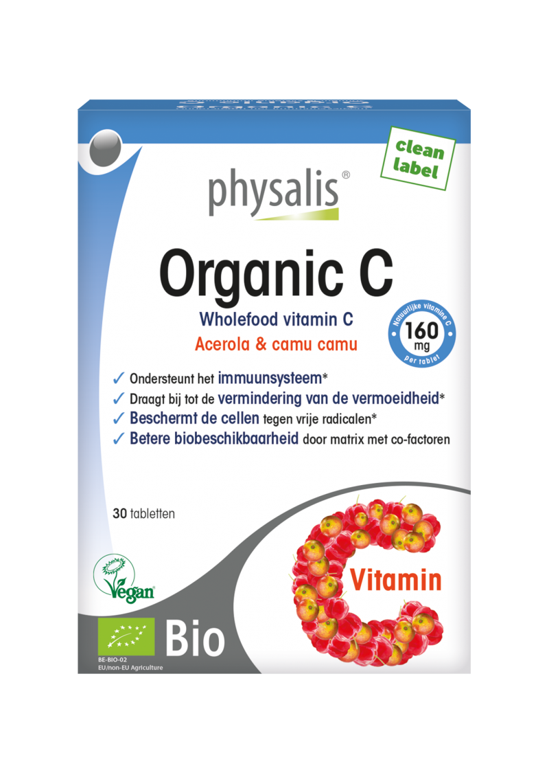 Organic Vitamine C  30 tabletten 160MG