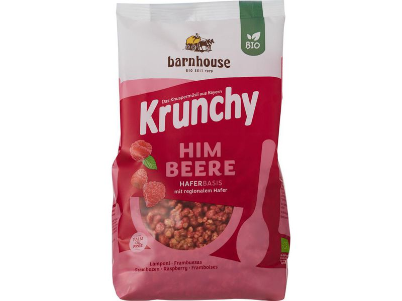 Krunchy framboos 500g less sugar