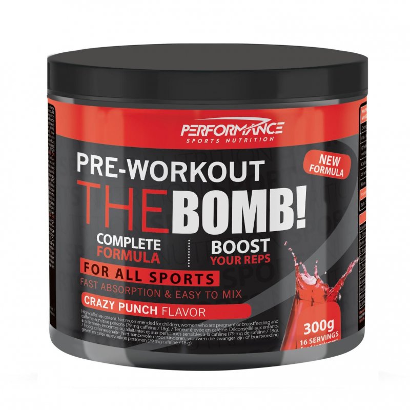 Pre-workout The Bomb crazy punch 300g