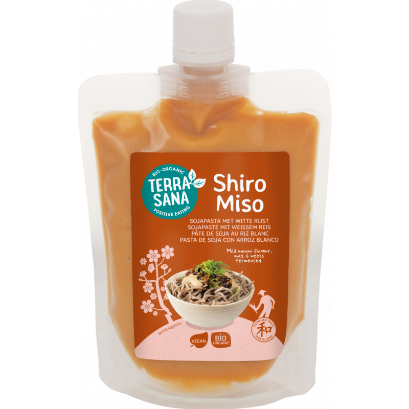 Shiro Miso Sweet - Sojapasta met witte rijst TerraSana 250g