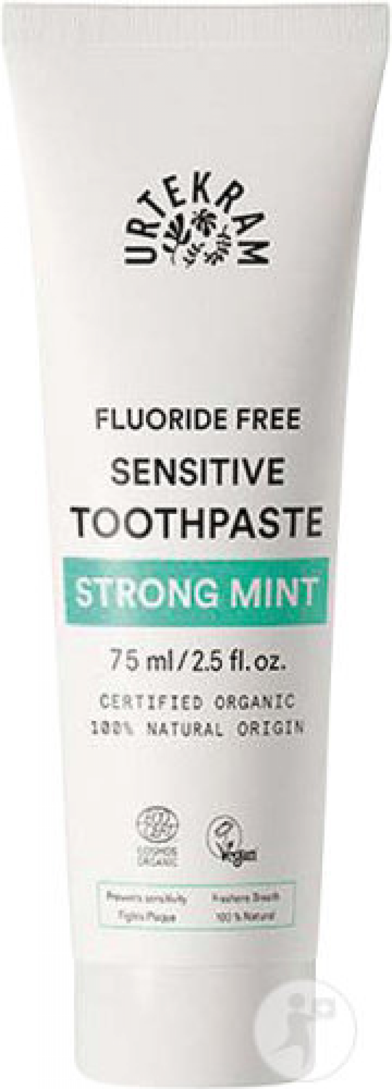 Gevoelige Tandpasta Zonder Fluoride Sterke Munt Tube 75ml 