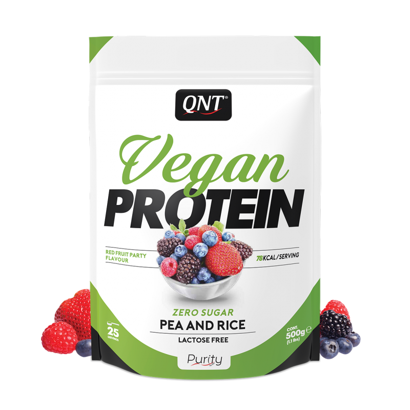 Vegan protein red fruit party  500 gr 