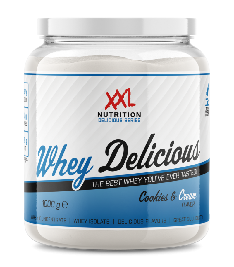 whey delicious protein cookies and cream 1000 g  