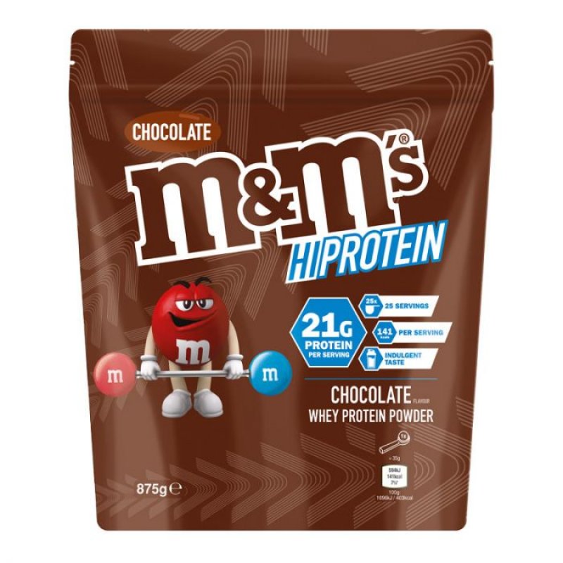 M&M Protein Powder  875gr  chocolate (brown) m&m